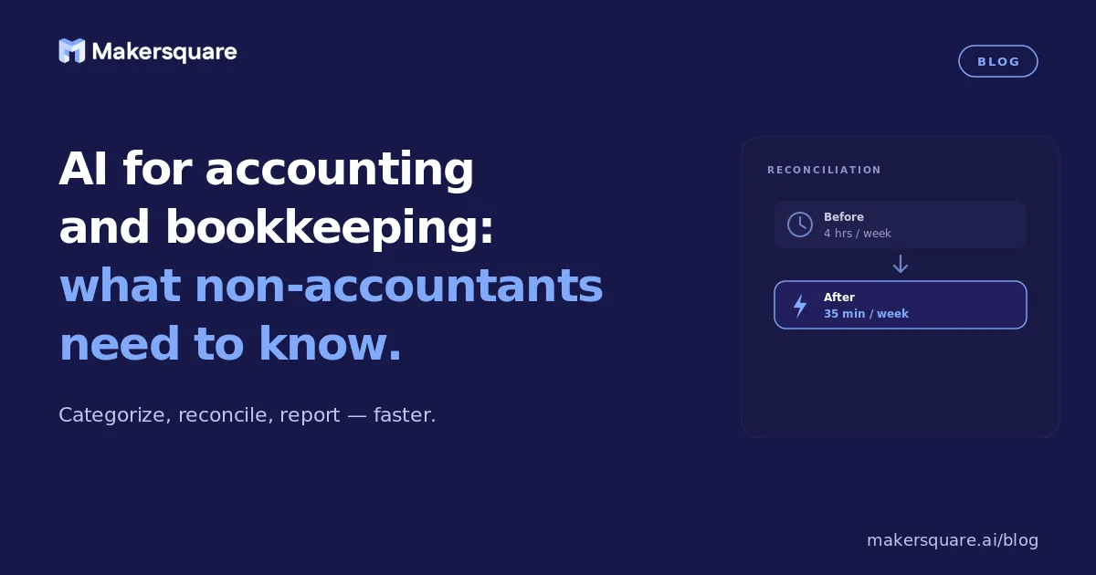 AI for accounting and bookkeeping: what non-accountants need to know