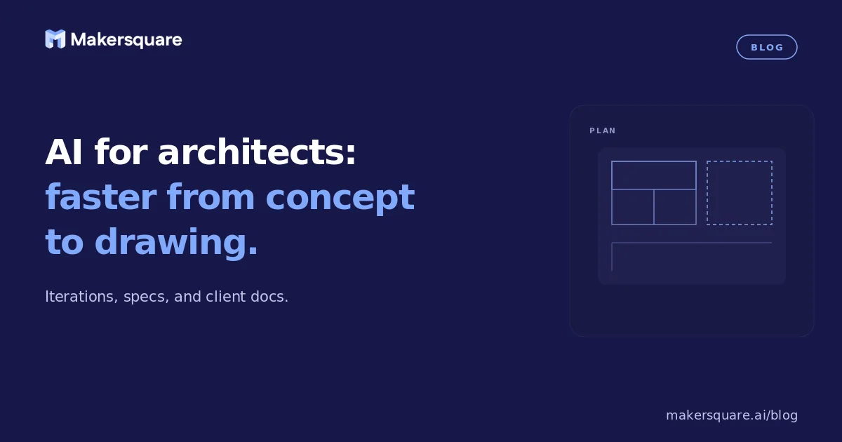 AI for Architects: Faster From Concept to Drawing