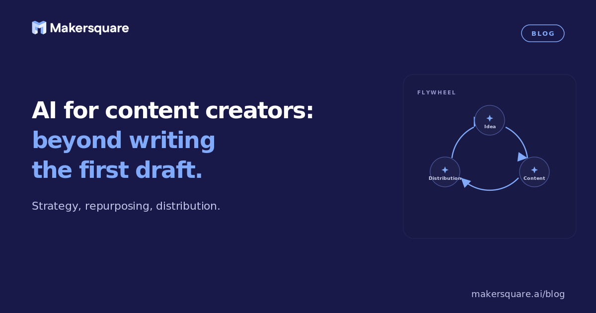 AI for content creators: beyond writing the first draft