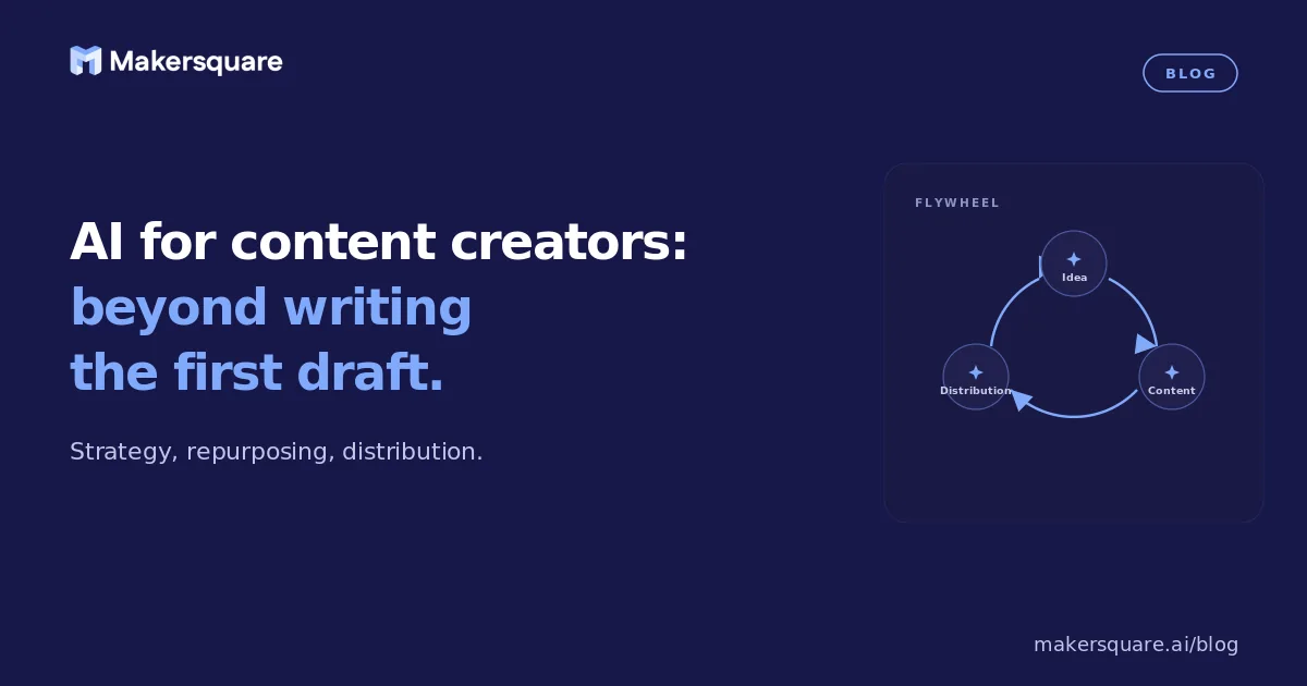 AI for content creators: beyond writing the first draft