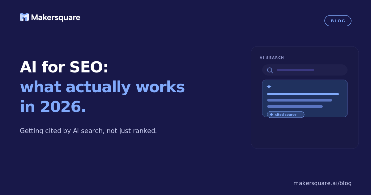 AI for SEO: What Actually Works in 2026