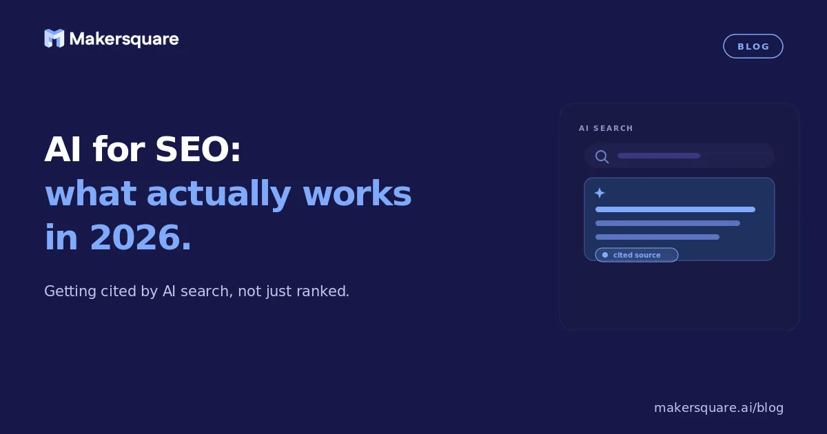 AI for SEO: What Actually Works in 2026