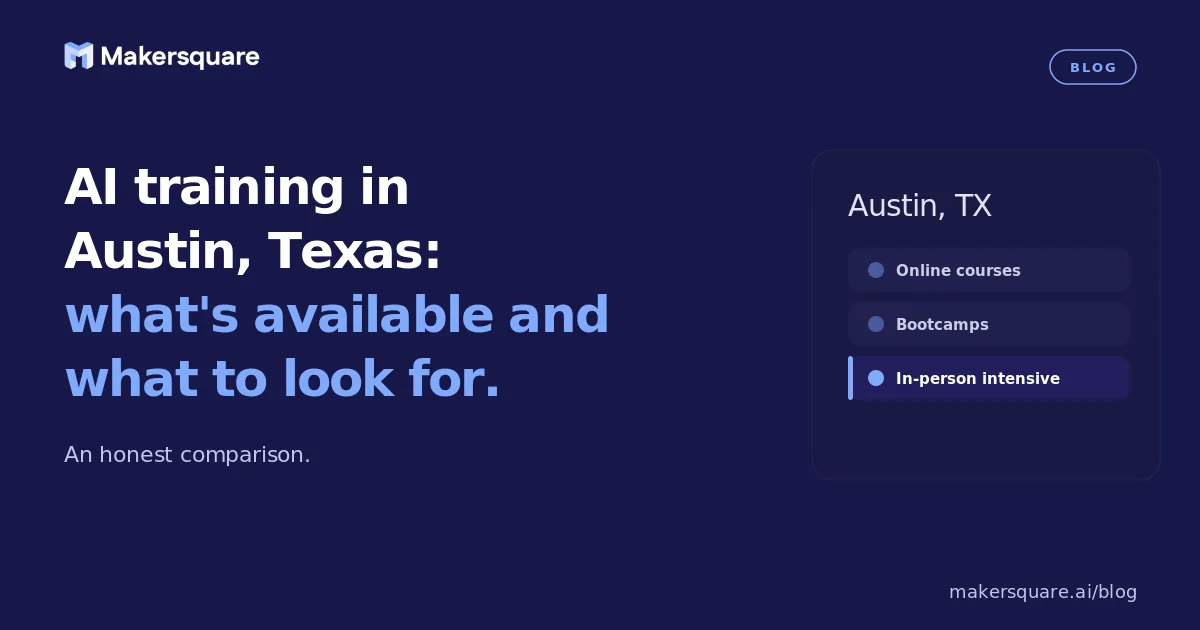 AI training in Austin, Texas: what small businesses actually need.