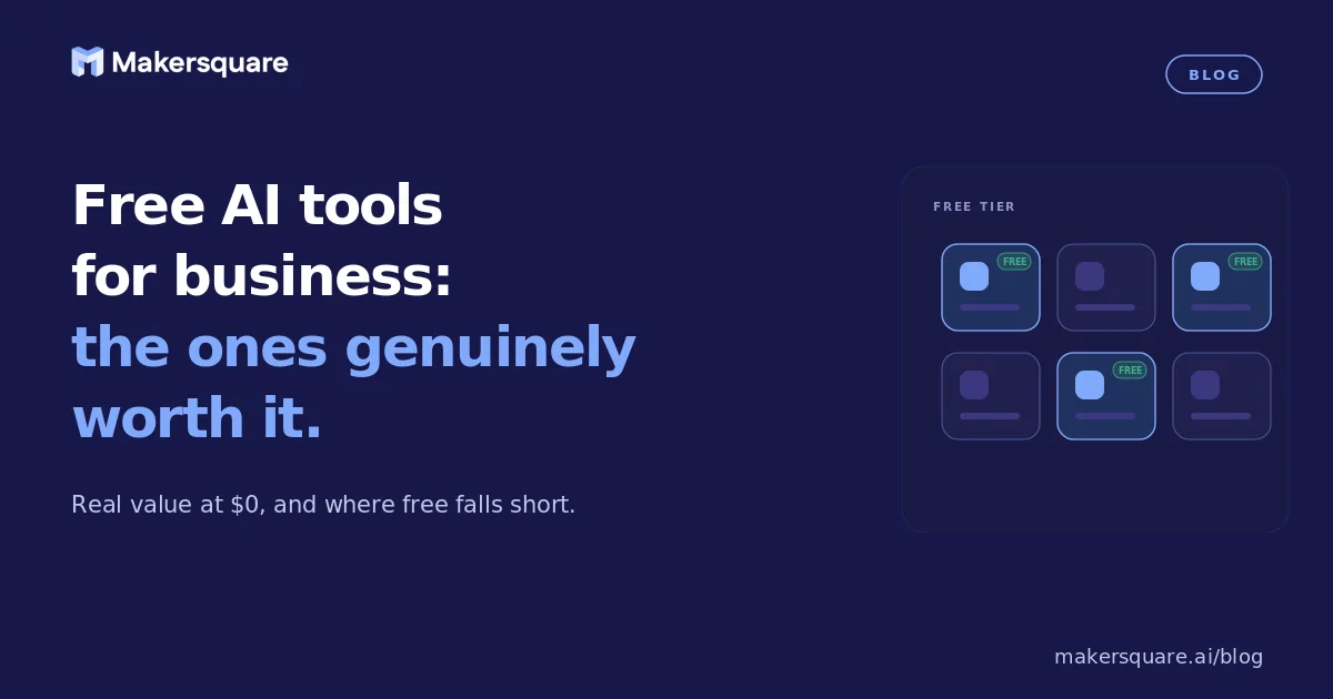 Free AI Tools for Business: The Ones Genuinely Worth It