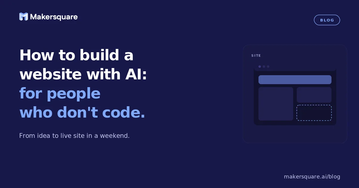 How to Build a Website With AI (No Coding)
