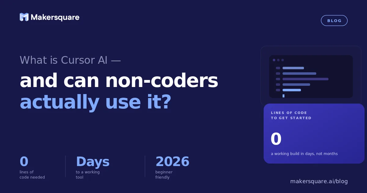 What is Cursor AI — and can someone with no coding background actually use it?